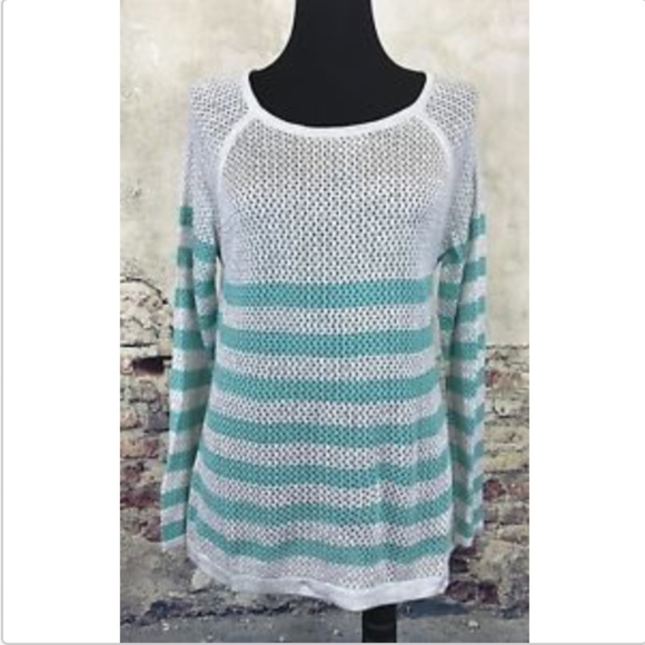 CONVERSE ONE STAR Women's Gray Blue Knit Pullover - Picture 7 of 7